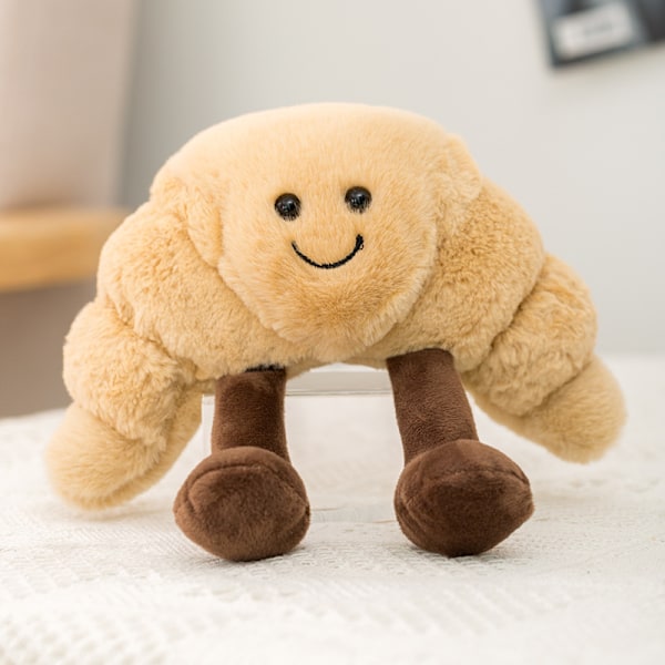 Jellycat Amuseables Croissant Plyschdjur, Liten 19 cm | Bakverksplysch | Rolig Present