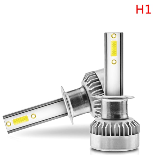 1 Par TXVSO8 H7 COB LED-strålkastarlampor 110W 20000LM Hög Låg B 6000K H1