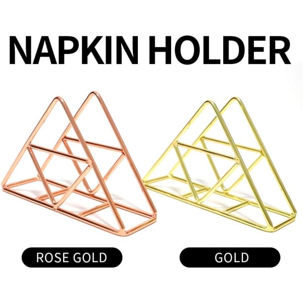 Servetthållare Guld Servetthållare For Badrum Rose Guld Metall Gold CDQ