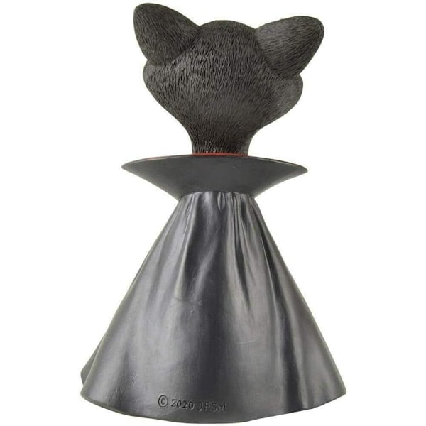 Smuk Sort Kat Vampyr Dracula Figur - Sødt Samlerobjekt - H