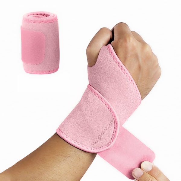 CDQ Handledsstöd Karpaltunnel för män Kvinnor Fit Hand, lätt justerbart handledsstöd Brace-rosa Pink