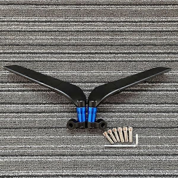 For Yamaha MT10 MT09 MT07 MT125 Motorcycle Rearview Mirror Adjustable Rotating Fixed Wind Wing Rearview Mirror-Perfet Blue_tfrf Blue