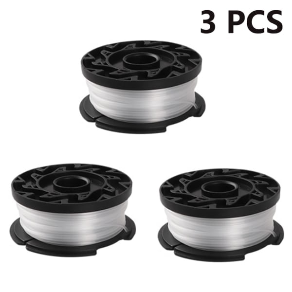 3/4/6 delar utbytbara spolar Kompatibla med BLACK+DECKER AF-100 Trimmerspole - 3-pack