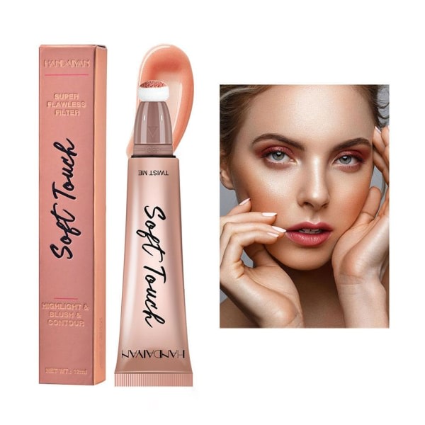 12ML Natural Blush Highlighter Matt 6 Färg Blush H1#Highlight one size