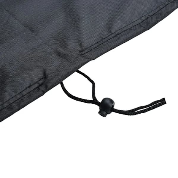 Terrassestolbetræk Vandtæt Oxford Polyester til Stabelbare Udendørsstole Sort 65 x 65 x 120 cm