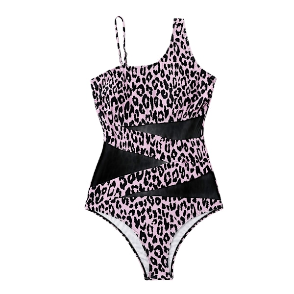 Uimapuku Naiset Mesh Bikini Yksiosainen Uimapuku Uima-asut Ranta-asut Kesä Leopardi Leopard M