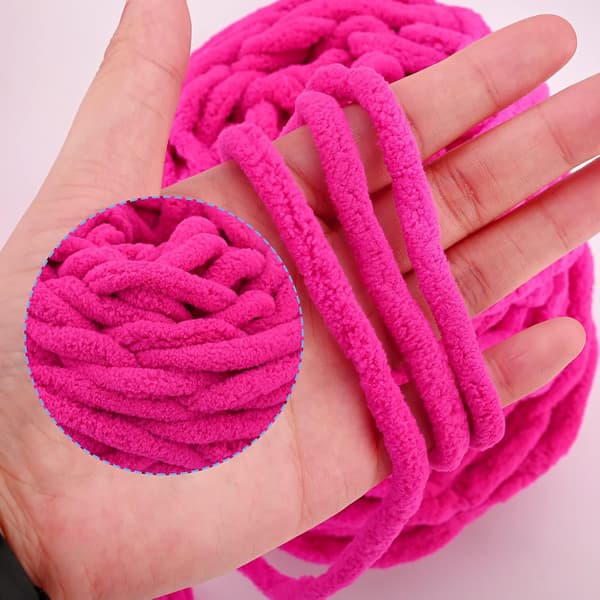 Stickgarn 4x Stickgarn för Virkning, Mjukt Chunky Garn för Garnprojekt rose red