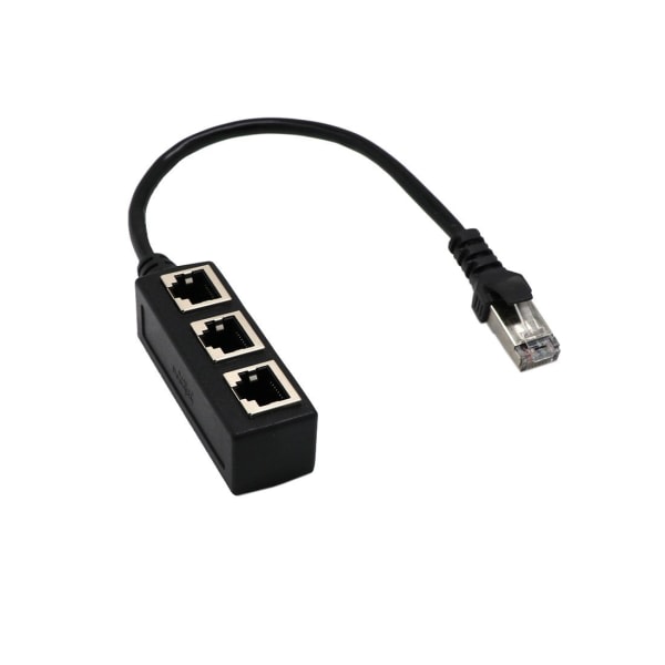 CDQ RJ45 nätverk 1-3 portars Ethernet-sovitin jakajakaapeli