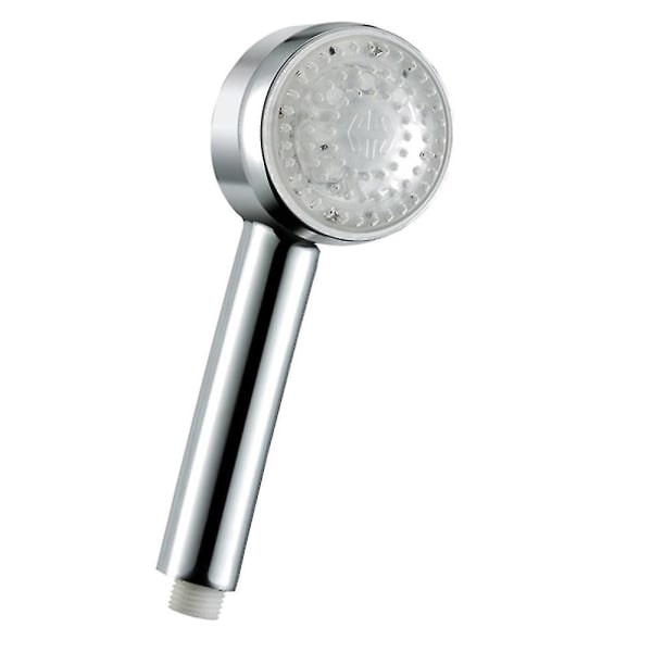 Färgglada universal handhållna duschhuvud Spray Bath Glow Högtrycksjusterbar temperatur Badrum