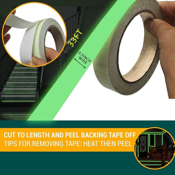 1 - 5 - cm - 10 - m - Luminous - Fluorescent - Warning Tape - Strong - Luminous - Sticker - Suitable