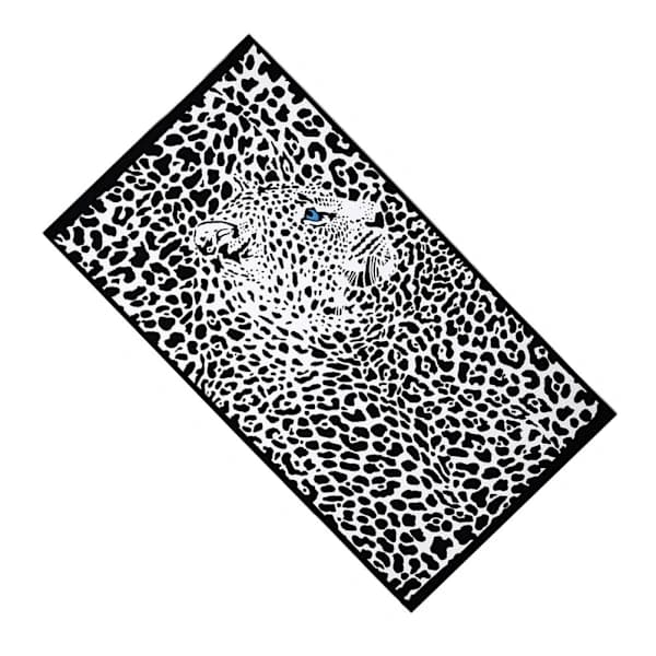Beach Towel for Adults Polyester Printed Sand Beach Towel (Panther) Multi 180*100CM Multi 180*100CM