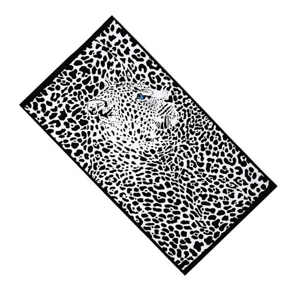 Strandhåndkle for voksne Polyester Trykt Sandstrandhåndkle (Panter) Multi 180*100CM Multi 180*100CM