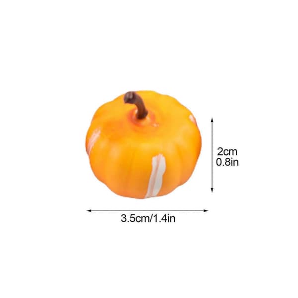 DIY Halloween Efterårspynt Multifunktionel Fest 10 stk./sæt Giftfri Simulering Græskar Dekoration Red_tfrf Red