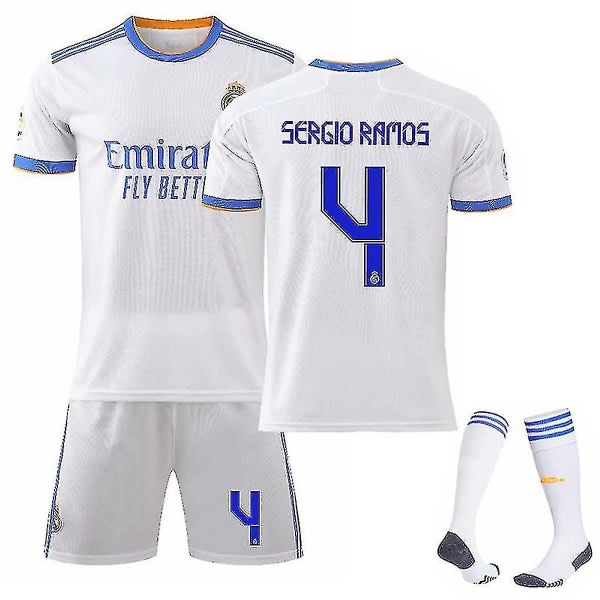 SERGIO RAMOS 4 Real Madrid Fodboldtrøje L zdq