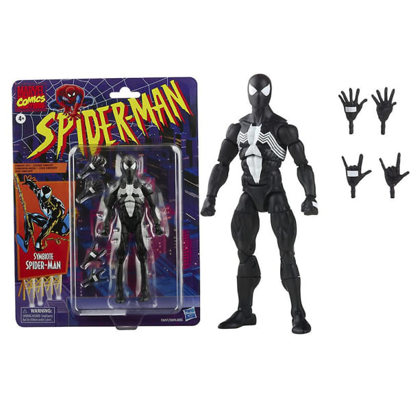 Marvel Legends Symbiote Spiderman Ben Reilly Spiderman Actionfigurer -fanit lahjoittavat kokoelman Ornamentti Symbiote
