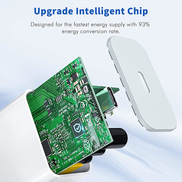 iPhone Oplader - Hurtigoplader - Adapter + Kabel 20W USB-C Hvid 4-Pak iPhone（NT） 4-Pak 4-Pack iPhone