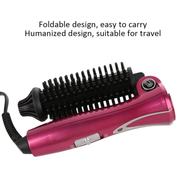 Elektrisk hårrullare, hårkylningskam, Hot Curler Brush Profesjonell Anti-scald Omedelbar oppvarming Curling Wands Instant Heat Styling Brush