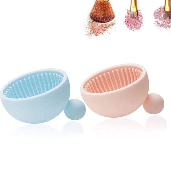 Makeup Brush Cleaner Mat, Silikonborstar Rengöringsskrubber