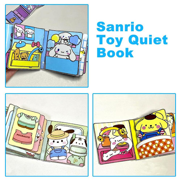 DIY Hiljainen Kirja Sanrio Doudou Bok Pedagogisk Kuromi Kotitekoinen Bo - Perfet A one-size