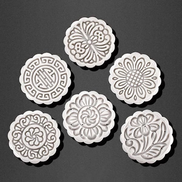 100g Månkaksform med 6 Blomstämplar Handpressad Månkaka Bakverk_tfrf