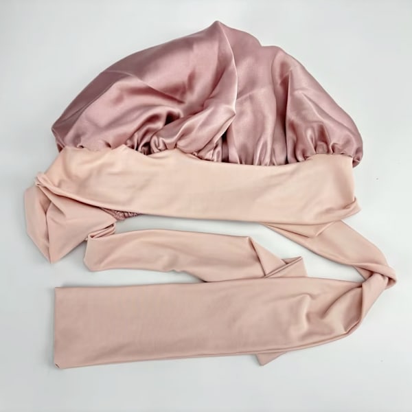 INF Nattmössa Sovmössa i 100% mullbärssilke Rosa Lyserød