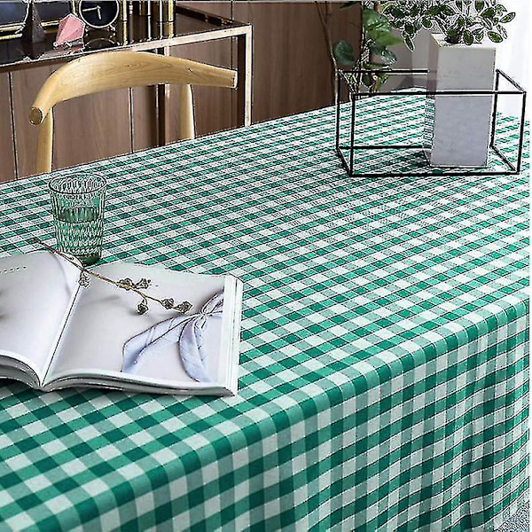 Vattentät och tvättbar rutig duk - Perfekt för utomhuspicknickar och semestermiddagar 60cm*60cm Grön