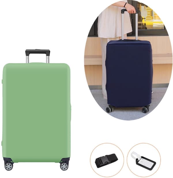 Luggage Cover - Suitcase Protector - Protective Cover for Suitcase - 66cm) - Turquoise