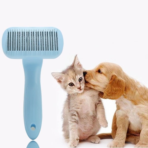 Husdjurshårborttagningskam för hundar, katte og husdjur med kort, långt hår