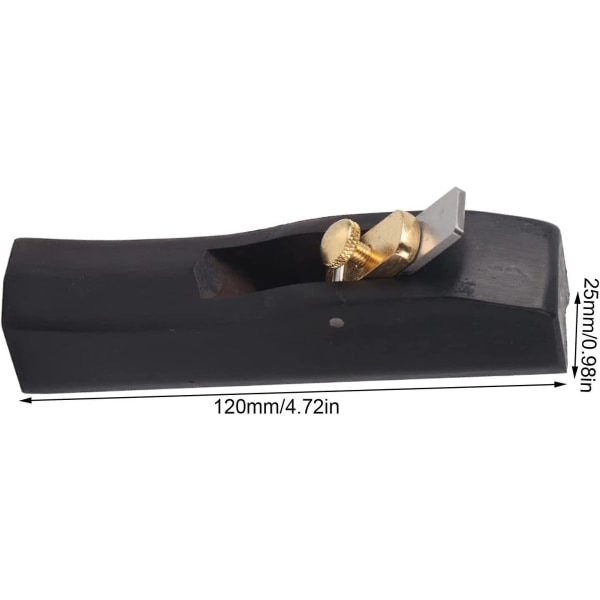 Finhyvel, Håndhyvel, Snedker, Træhyvel, Sort Træhyvel, (120 mm), 1-pak zdq