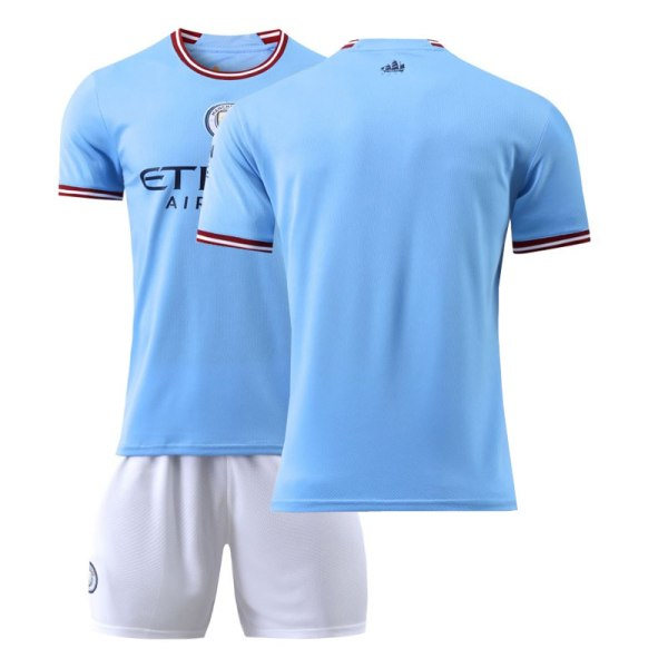 Manchester City trøje 22-23 fodboldtrøje Voksen trøje Unummereret Ingen numre 2XL IN + strumpor 2XL