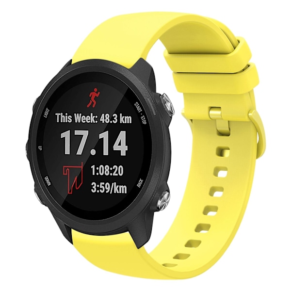 Gul Gul Silikoneurrem kompatibel med Garmin kompatibel med Forerunner 245