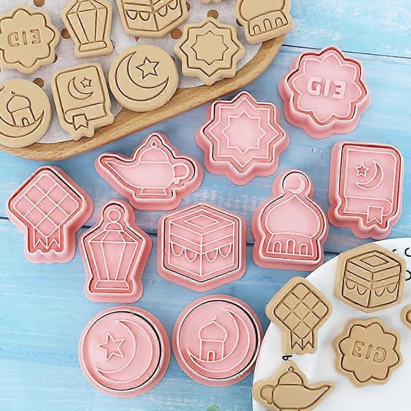 Plast DIY Kakeformer Søte Bakeformer Eid Ramadan Serie Formet_tfrf
