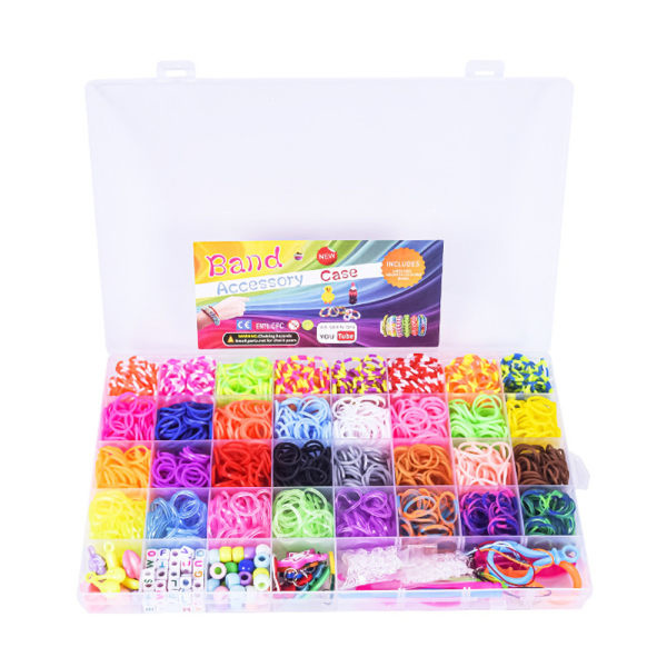 Gummibåndvev for jenter, barnekunsthåndverk, DIY-leker
