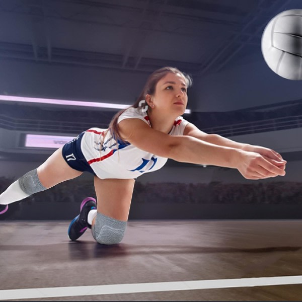 2st Knäskydd för dansvolleyboll, skyddande knä för vuxna barn zdq