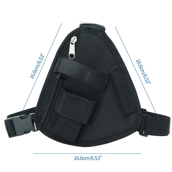 Intercom sort trekantet ryggsäck Multifunktionel bærebar väska