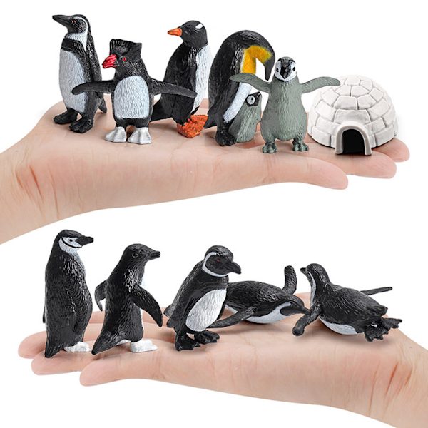 11 STK PVC Pingvinfigurer Søde Simulering Havdyr Pingvin