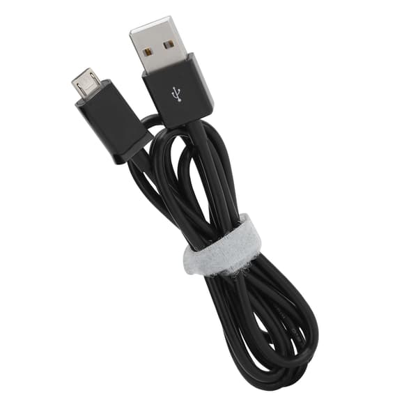 2 stk 1 m telefonladekabel Micro USB hurtigladekabel PVC-datakabel for AndroidBlack_tfrf