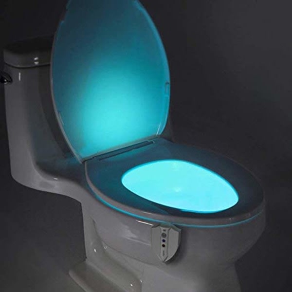 WC-lampa, 8 färgskiftande nattljus LED nattljusrörelse