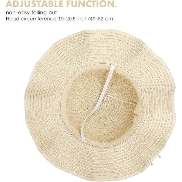 Solhat og taske-sæt til piger (beige) sommerstrand stråhat_tfrf