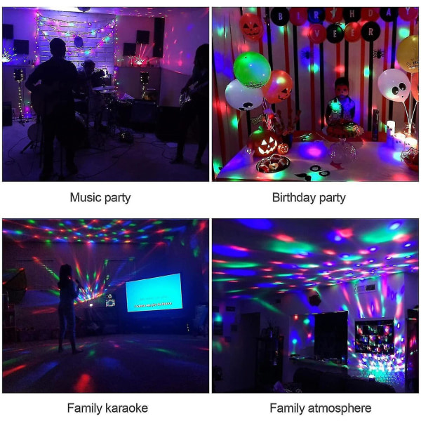 Discokule Disco Lys Festlys Disco Lys Lyseffekter 7 farger zdq