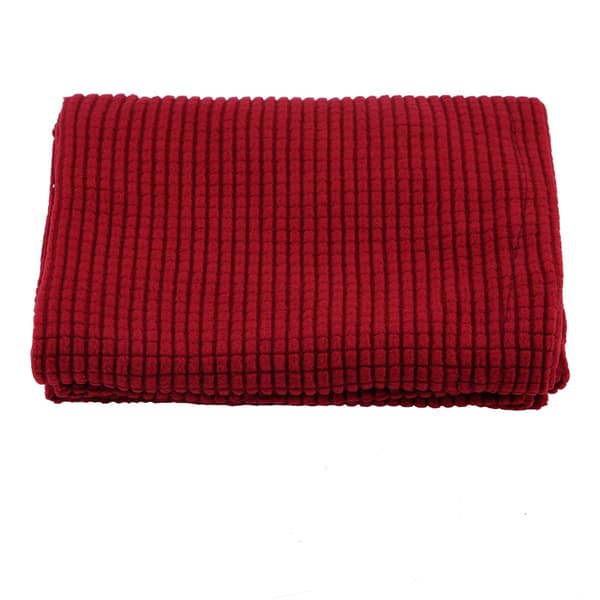 Trekbart sofatrekk til armlene, elastisk sklisikker møbelbeskytter i polyester og spandex for sofa, hvilestol, stue, rød