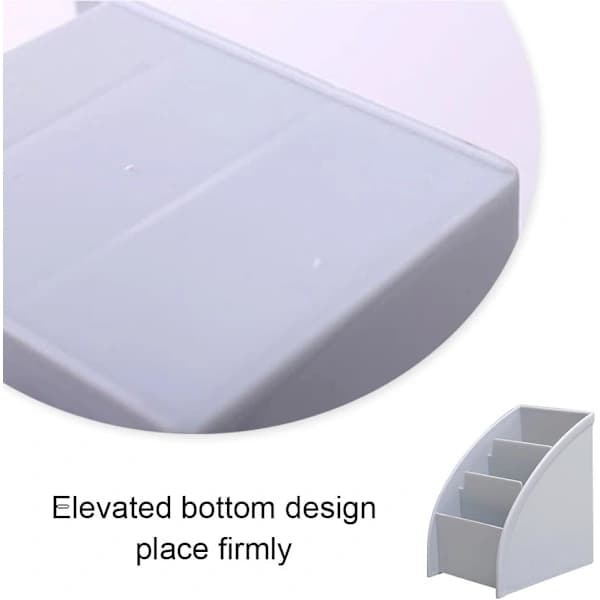 Desktop Organizer Trapezoid Remote Control Holder Creative Desk Organizer for Study Room Office Living Room Dressing Table