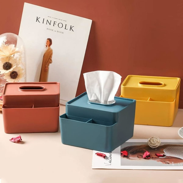 Monikäyttöinen työpöydän paperiteline, paperiteline, kaukosäätimen järjestäjä kannella, ruokapöydän kaukosäätimen laatikko