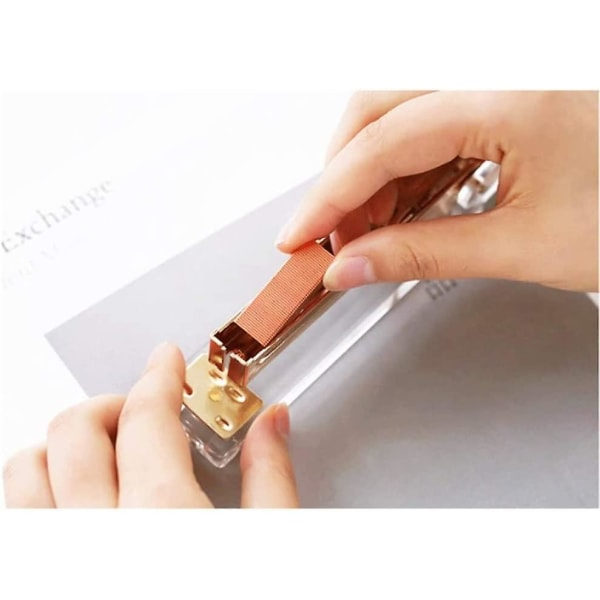 Kontorsstift Guld Manuellt läge Metall Akrylstift 24/6 26/6 ( Färg : Rose Gold )