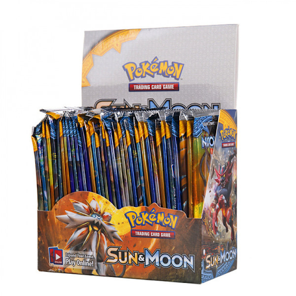 REA! 360 st Presentförpackning Evolving Skies Booster Pack för Barn Tecknad Söt Lek Kort Papper (Sun Moon) Sun Moon