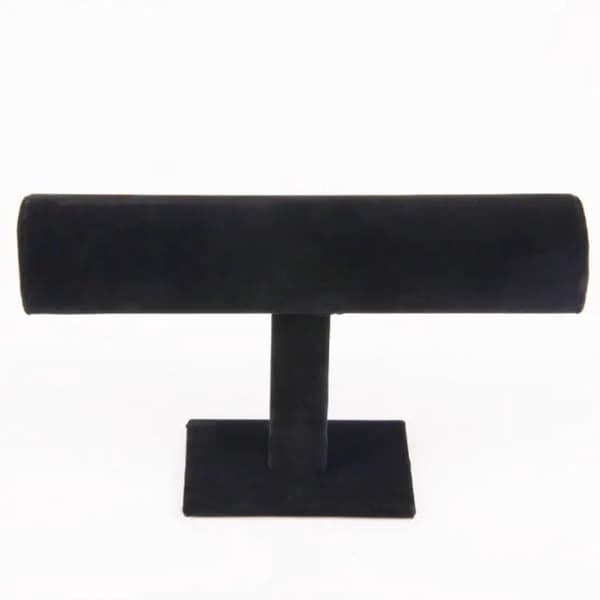 Smyckesdisplay - Smyckesorganisatör - Sammet - 1 rulle - Svart