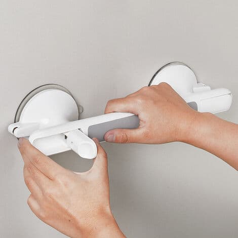 Badkarsgrepp i plast, Duschhandtag med sugpropp, Väggmonterad stödhandtag med sugpropp