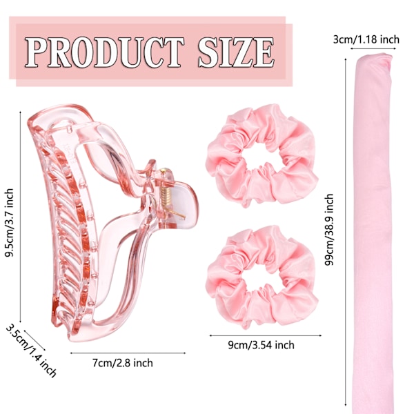 Värmefri Curling Rod Pannband Lazy Curler Set 06 6