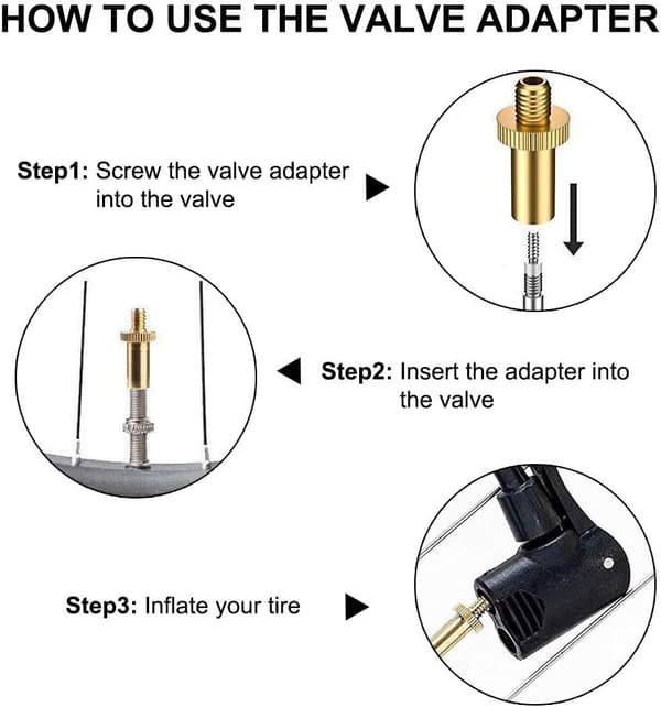 Elevate Your Lifestyle: Everyday Inflation Devices, Brass Presta Adapter Ensures Reliability and Durability, Multi-Scenario Application