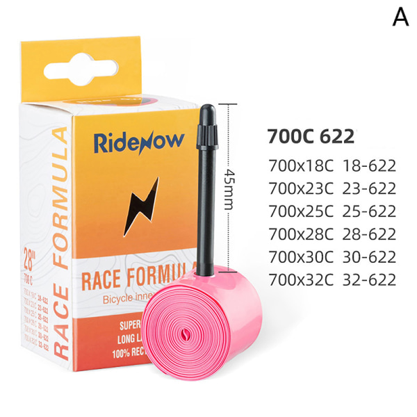 1 stk 45/65/85 mm ultralet cykelinnerslange 700c x 18-32c vej A A